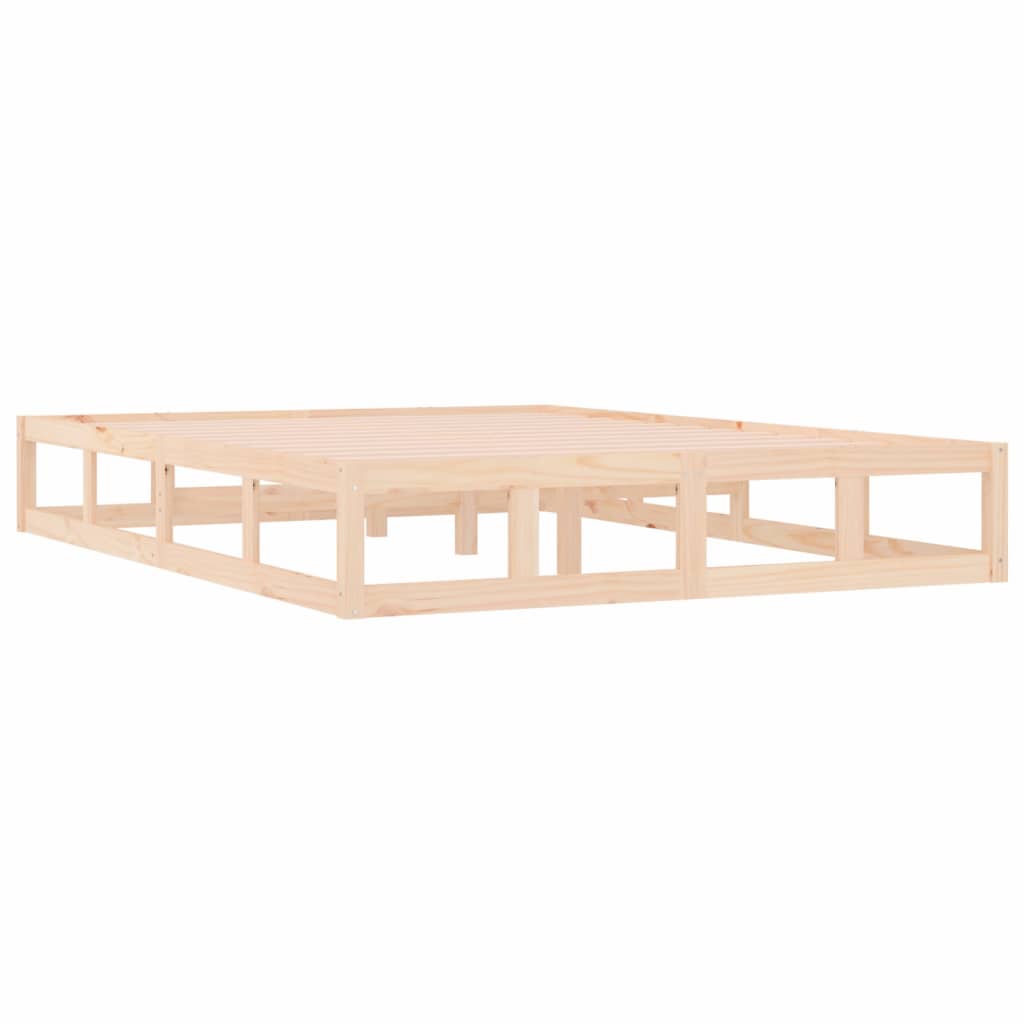 sengeramme 200x200 cm massivt træ