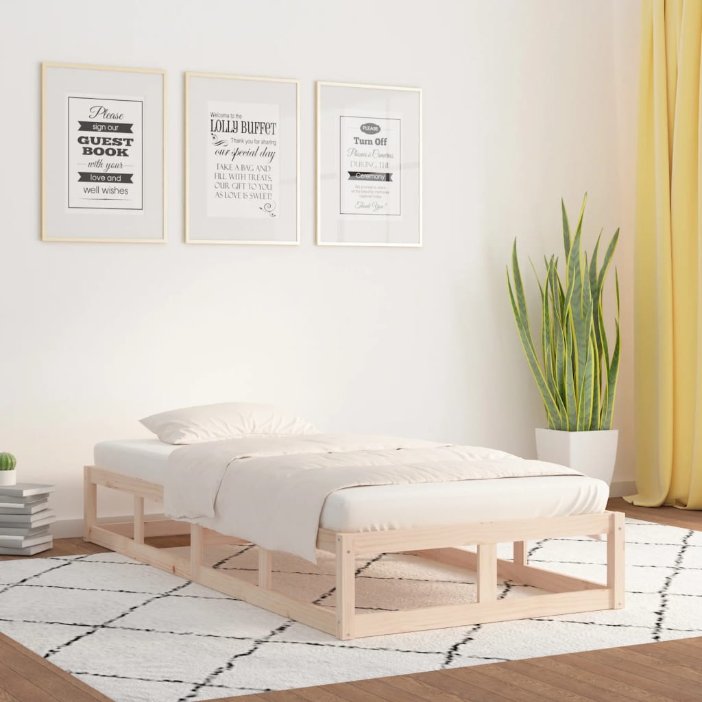 sengeramme 75x190 cm Small Single massivt træ