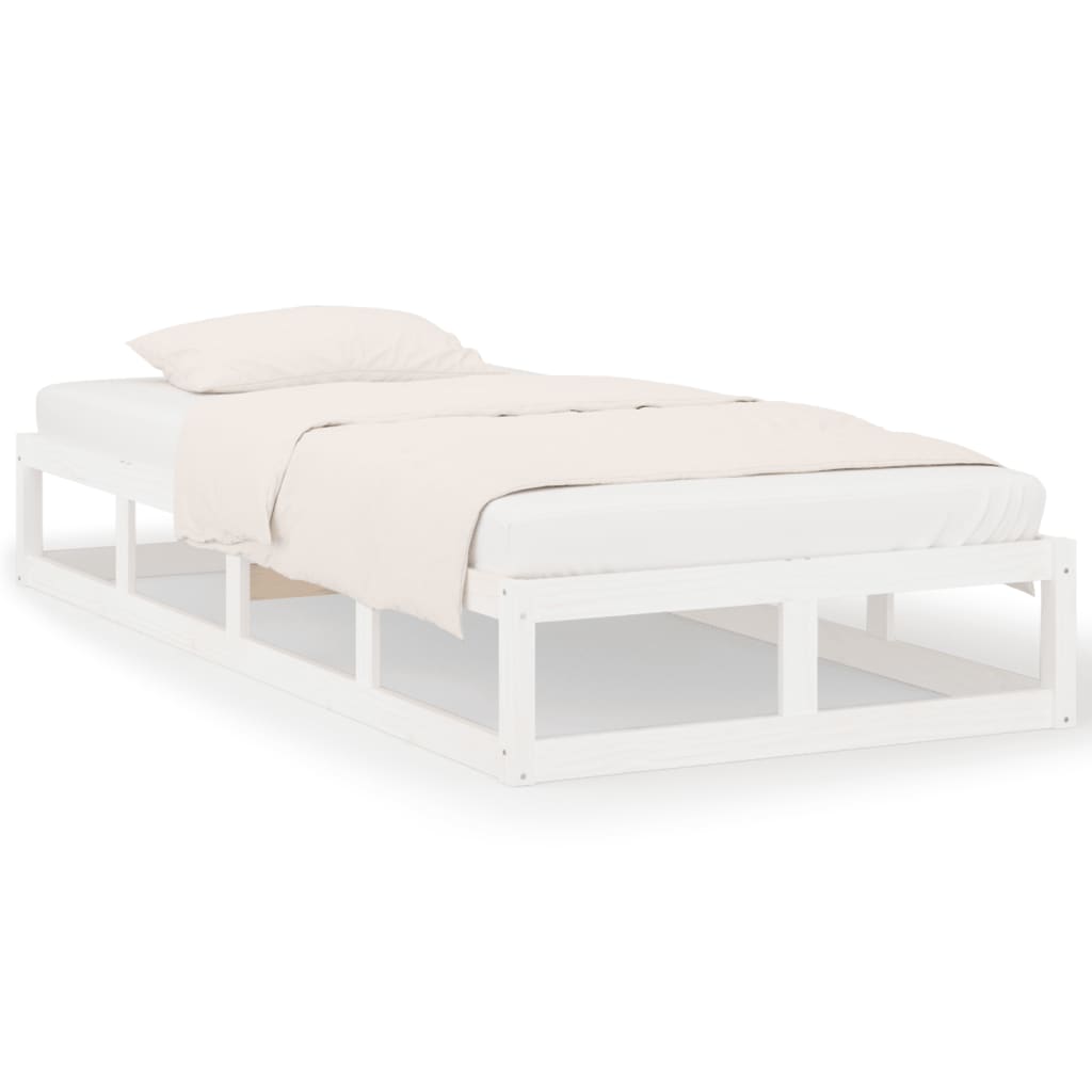 sengeramme 75x190 cm Small Single massivt træ hvid