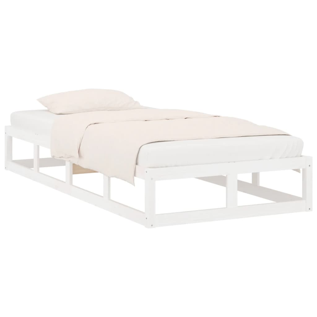 sengeramme 75x190 cm Small Single massivt træ hvid