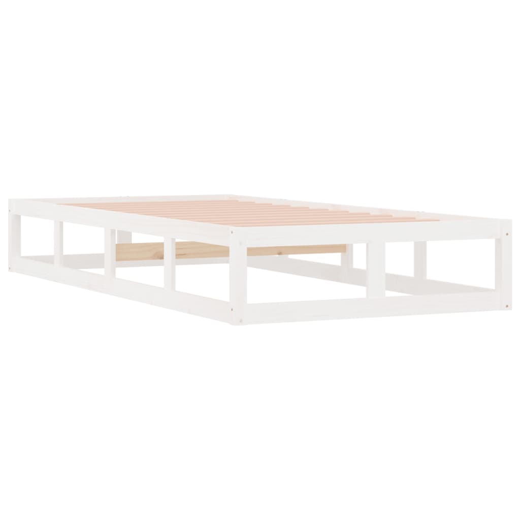 sengeramme 75x190 cm Small Single massivt træ hvid