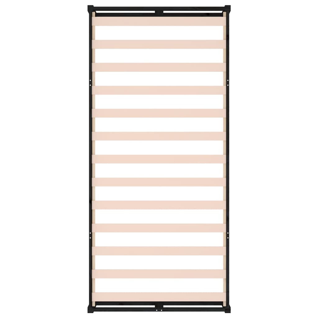 sengeramme 75x190 cm Small Single massivt træ sort