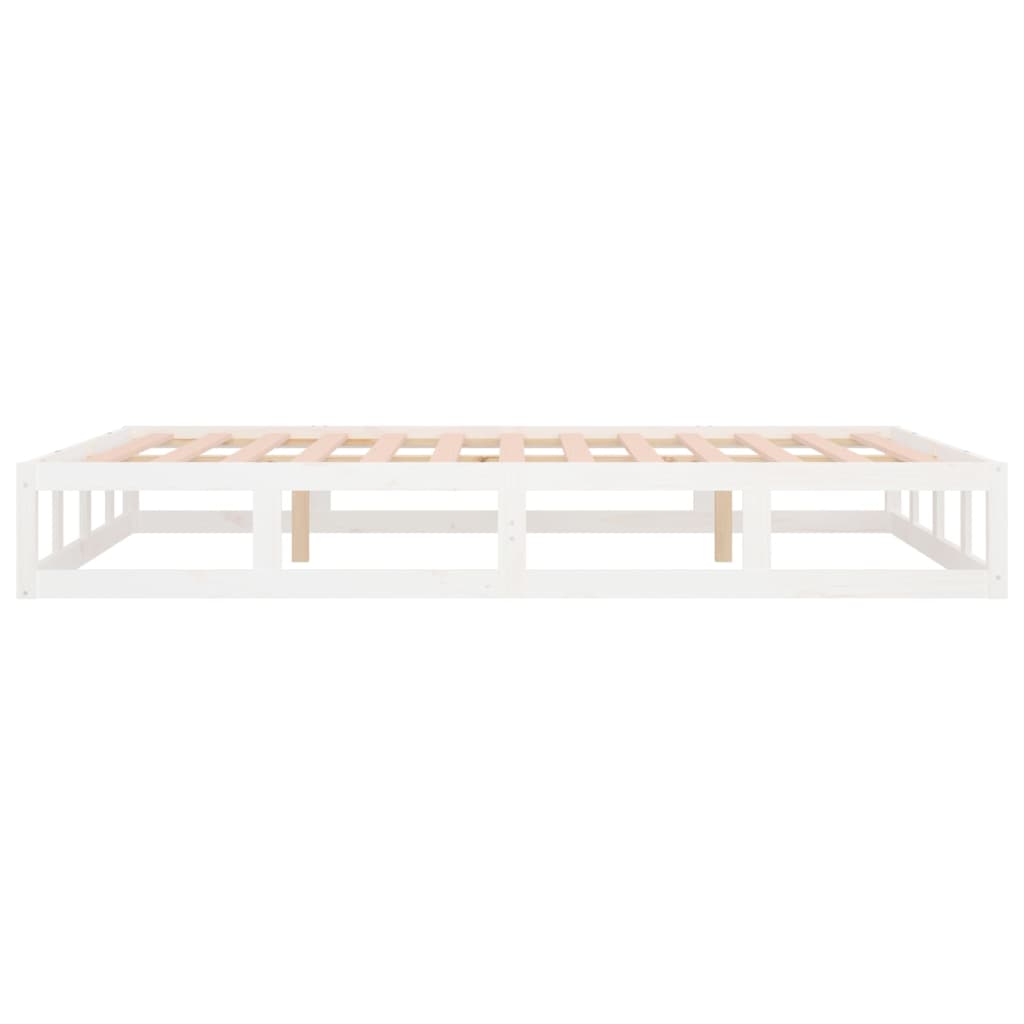 sengeramme 120x190 cm Small Double massivt træ hvid