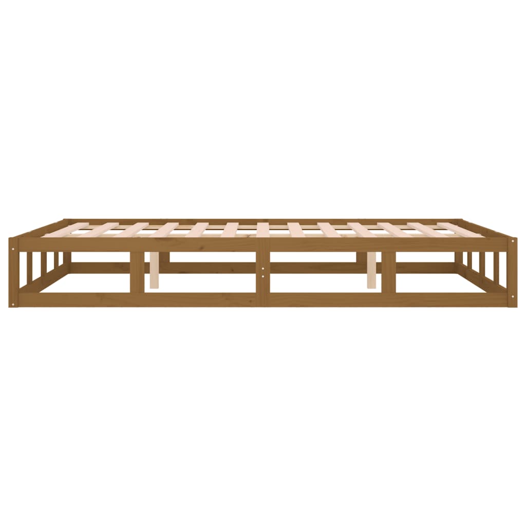 sengeramme 120x190 cm Small Double massivt træ gyldenbrun