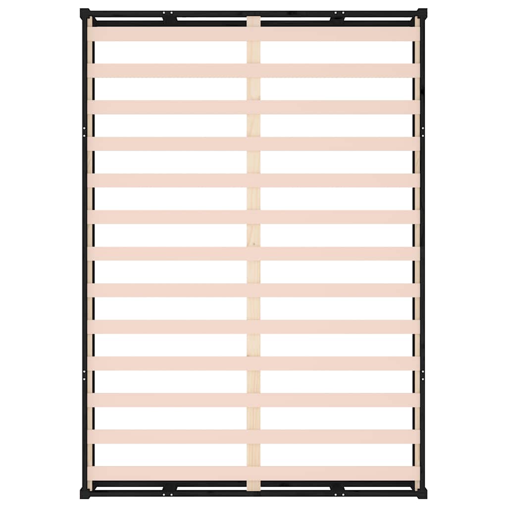 sengeramme 140x190 cm massivt træ sort