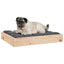 hundeseng 61,5x49x9 cm massivt fyrretræ