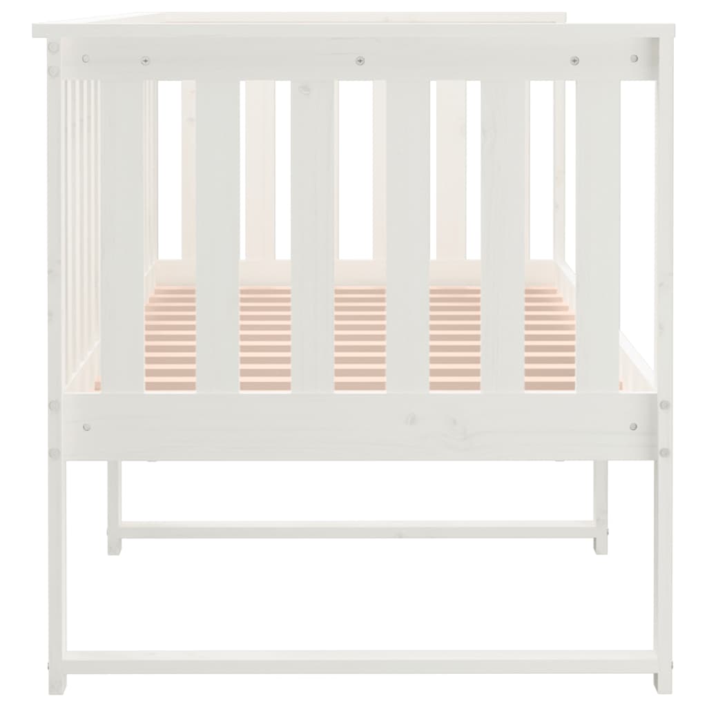 daybed uden madras 80x200 cm massivt fyrretræ hvid