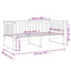 daybed uden madras 90x190 cm massivt fyrretræ hvid