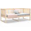 daybed med reol uden madras 100x200 cm massivt fyrretræ