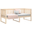 daybed med reol uden madras 100x200 cm massivt fyrretræ