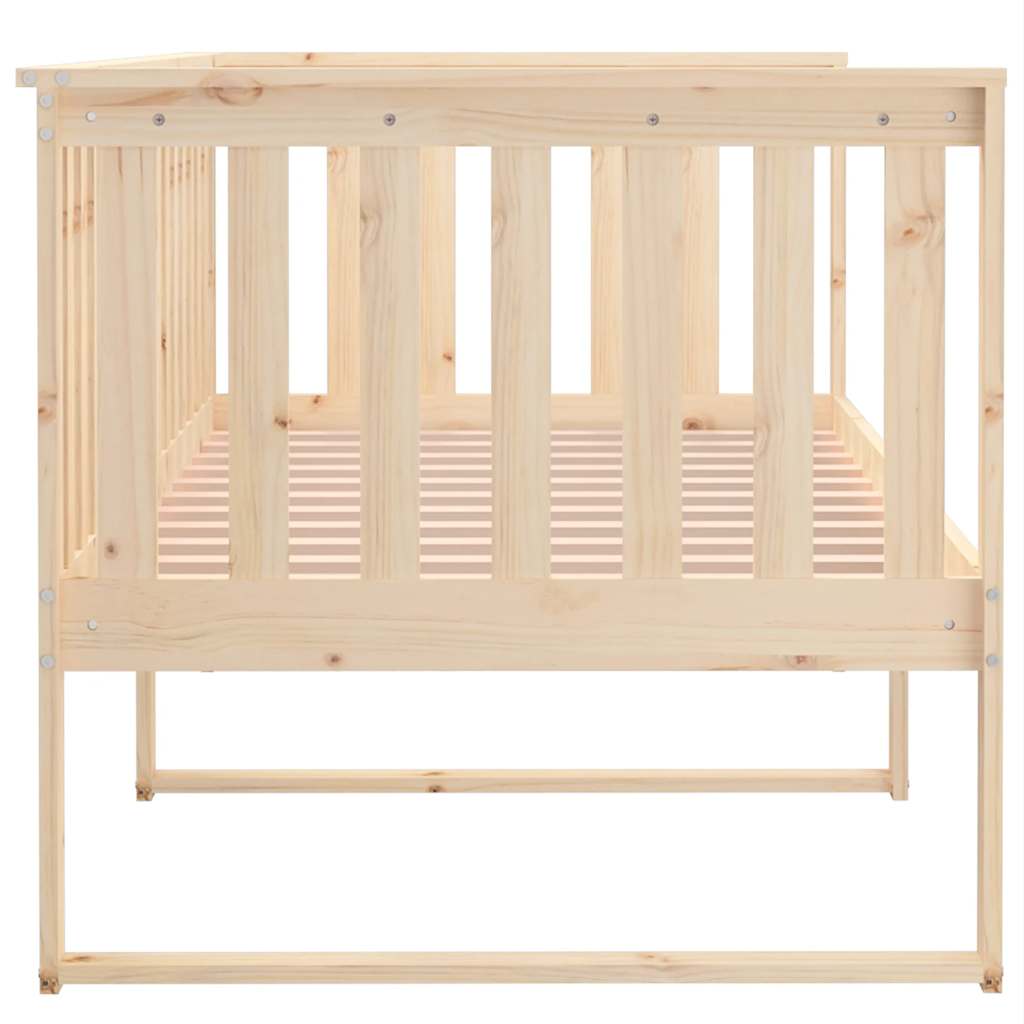 daybed med reol uden madras 100x200 cm massivt fyrretræ