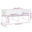 daybed med reol uden madras 100x200 cm massivt fyrretræ hvid