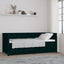 daybed 90x200 cm massivt fyrretræ sort