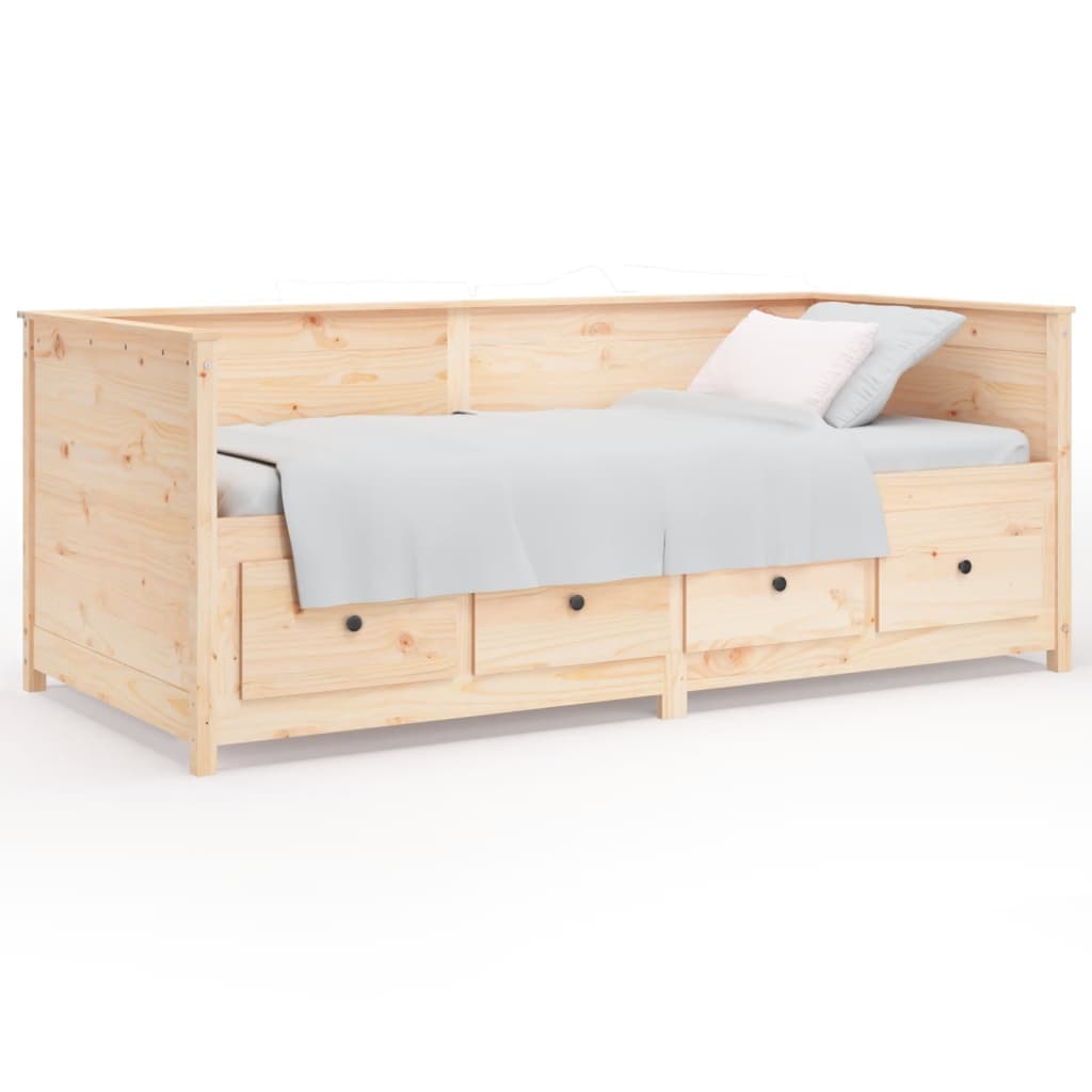 daybed uden madras 90x190 cm massivt fyrretræ