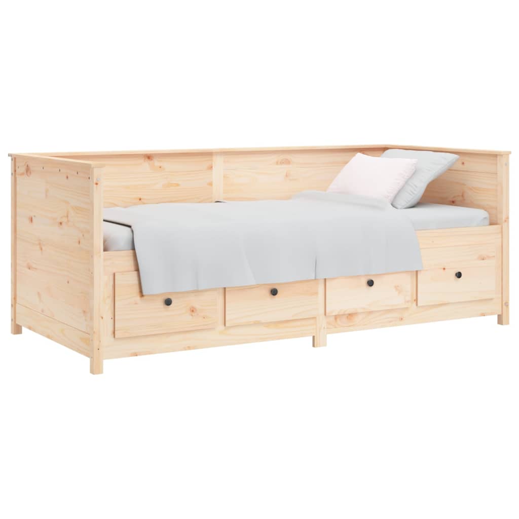 daybed uden madras 90x190 cm massivt fyrretræ