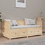 daybed uden madras 90x190 cm massivt fyrretræ