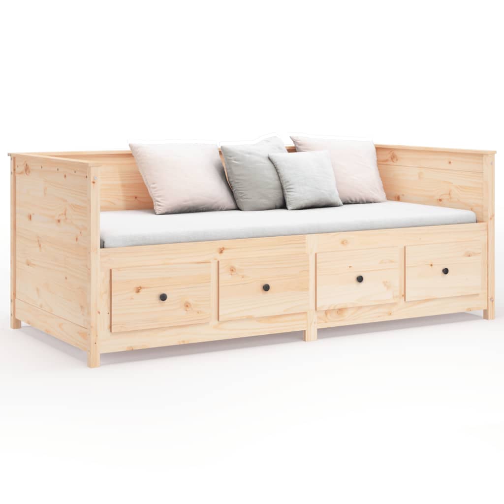 daybed uden madras 90x190 cm massivt fyrretræ