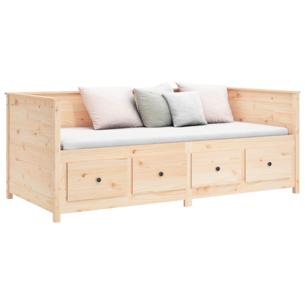 daybed uden madras 90x190 cm massivt fyrretræ