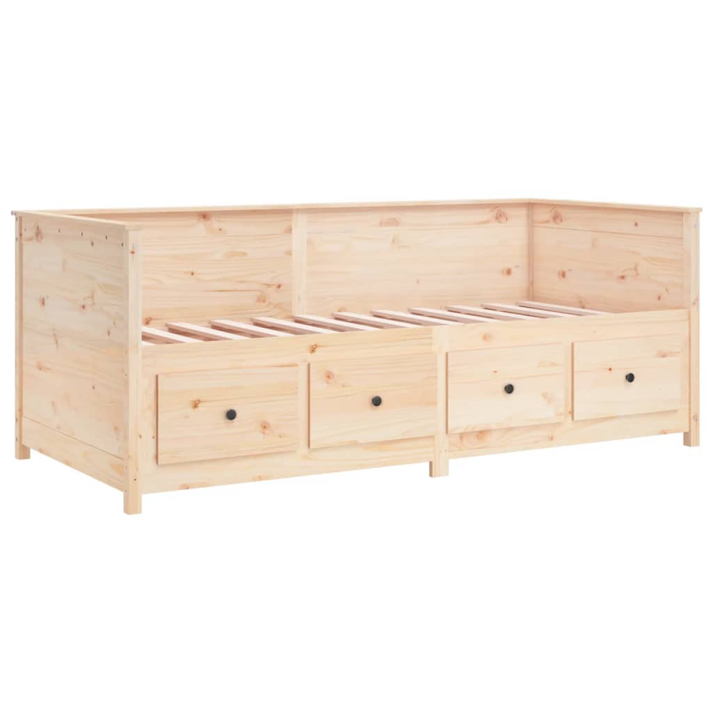 daybed uden madras 90x190 cm massivt fyrretræ