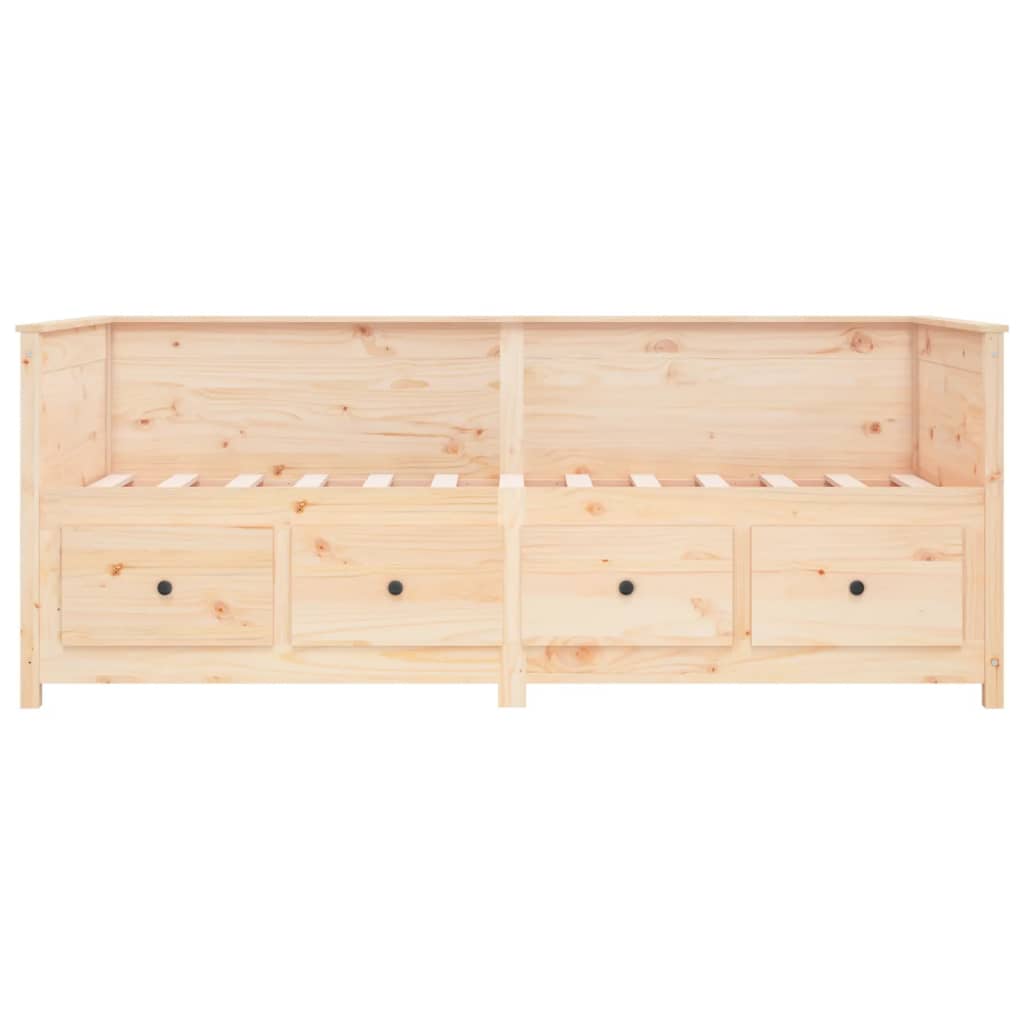daybed uden madras 90x190 cm massivt fyrretræ
