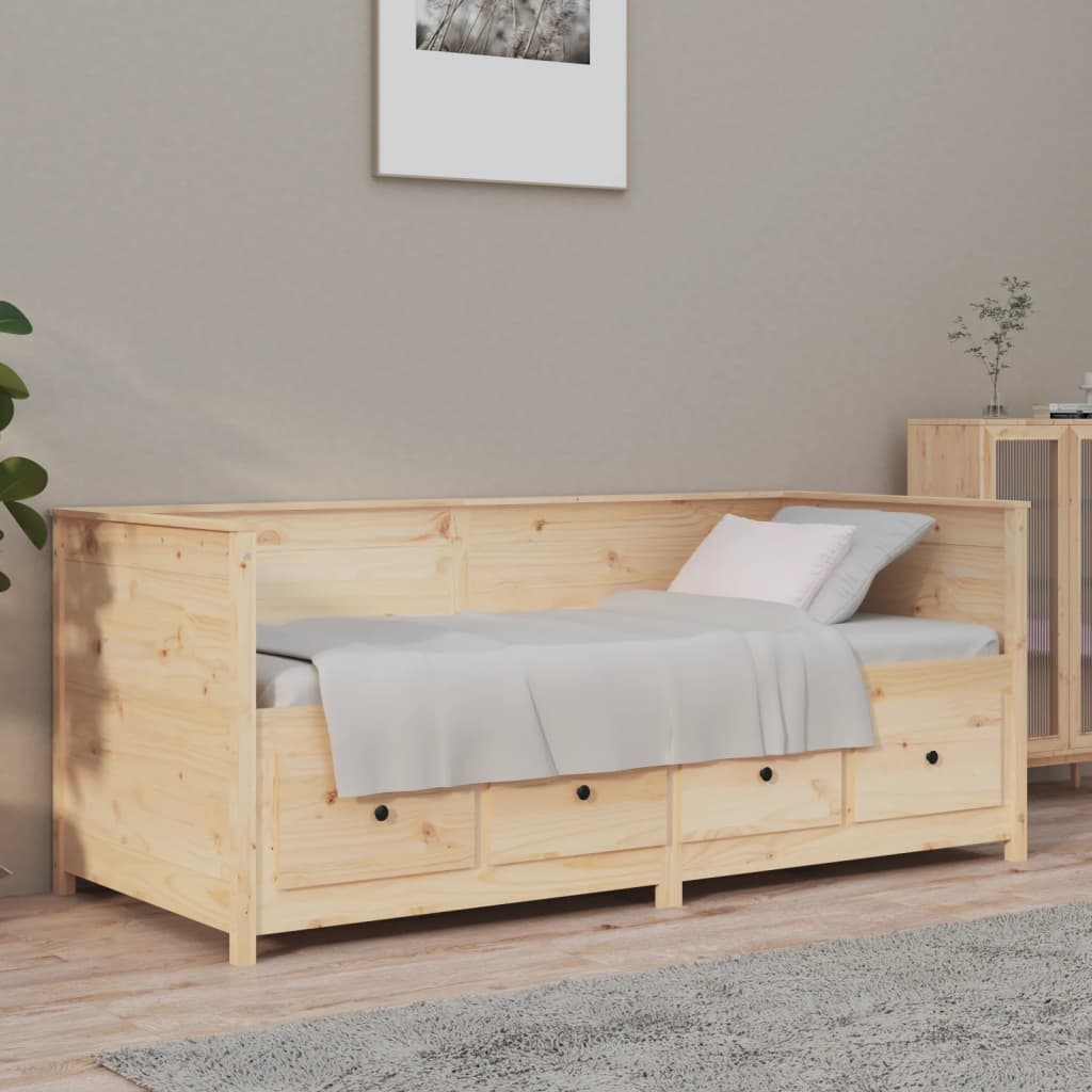 daybed uden madras 90x190 cm massivt fyrretræ