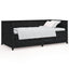 daybed 75x190 cm massivt fyrretræ sort