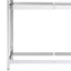 dækreoler 2 stk. med 3 hylder 110x40x200 cm stål sølvfarvet