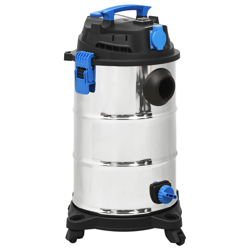 våd-/tørstøvsuger 1200 W 30 l sølvfarvet