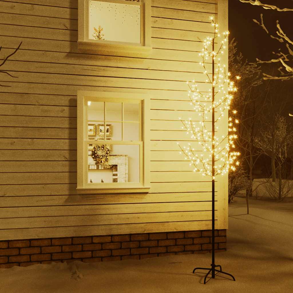 kirsebærtræ med LED-lys 300 cm 368 LED'er varmt hvidt lys