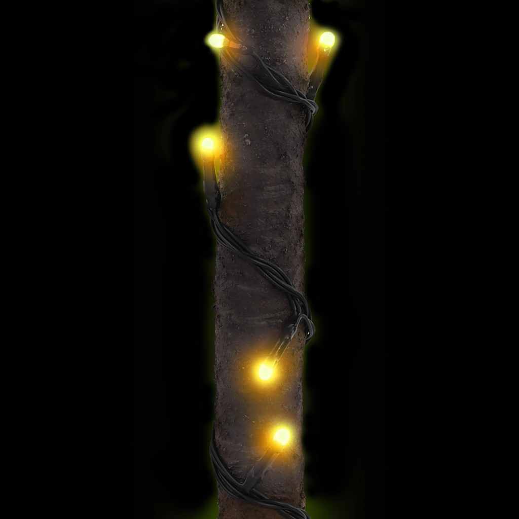 LED-palmetræ 300 cm 192 LED'er varmt hvidt lys hvid