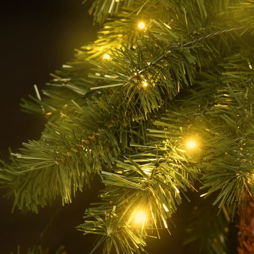juletræ med LED-lys 180 cm