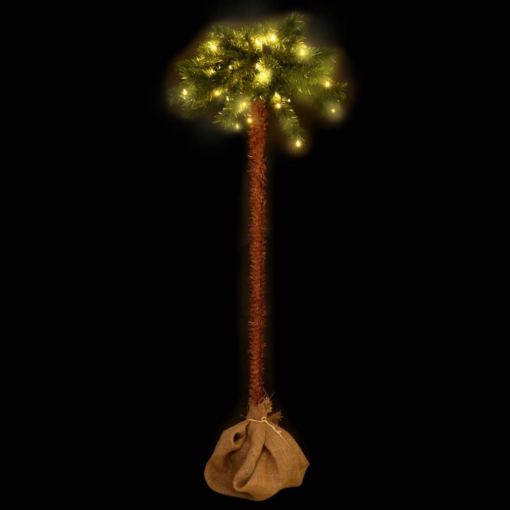 juletræ med LED-lys 210 cm