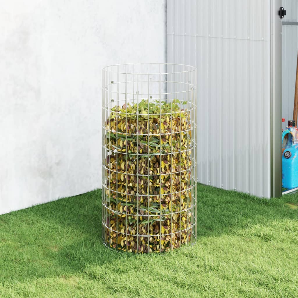 kompostbeholder Ø50x100 cm galvaniseret stål