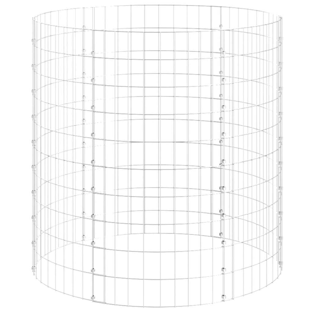kompostbeholder Ø100x100 cm galvaniseret stål