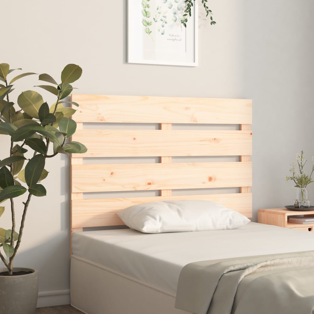 sengegavl 90x3x80 cm massivt fyrretræ