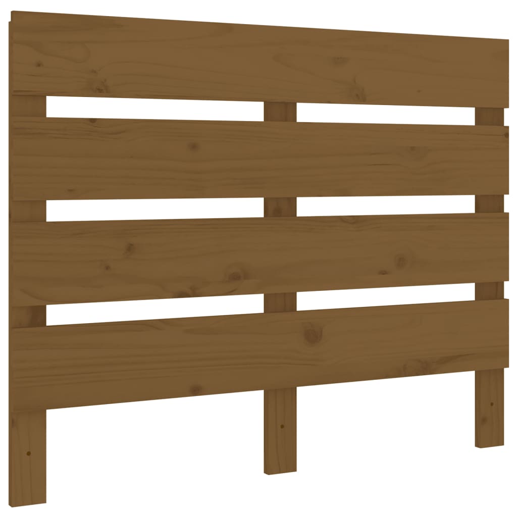 sengegærde 100x3x80 cm massivt fyrretræ gyldenbrun