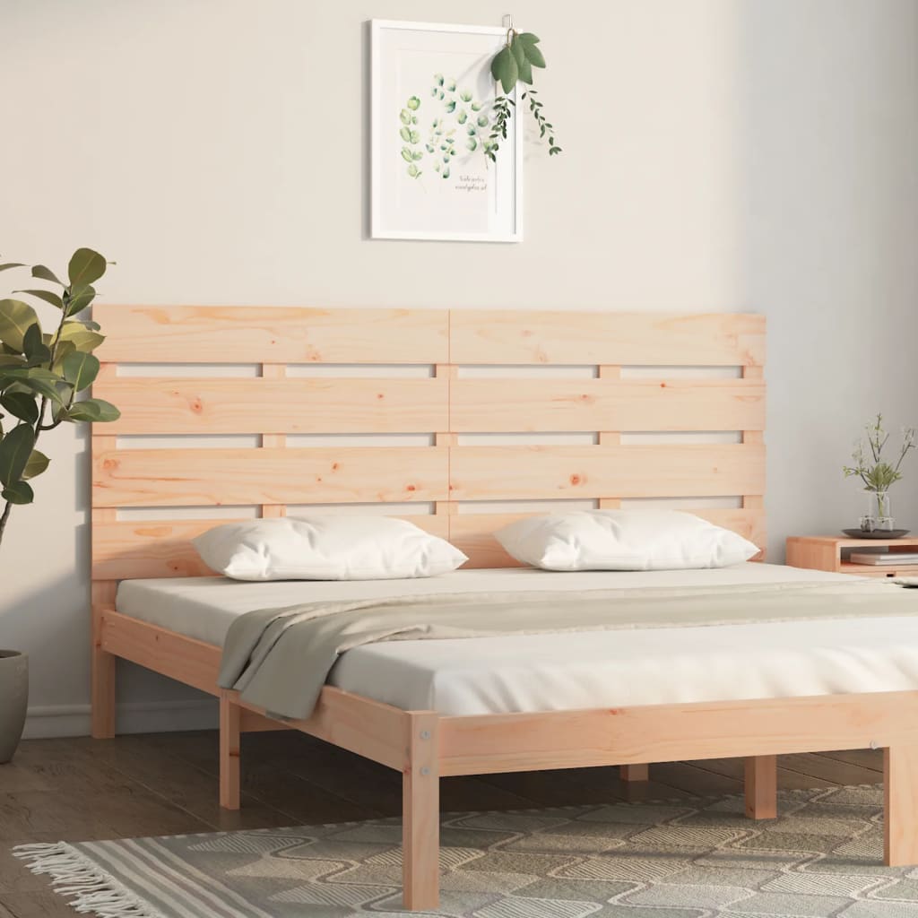 sengegærde 120x3x80 cm massivt fyrretræ