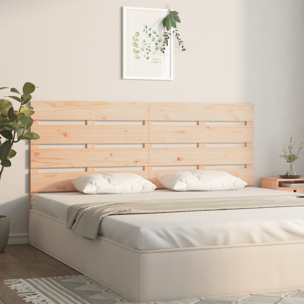 sengegavl 200x3x80 cm massivt fyrretræ