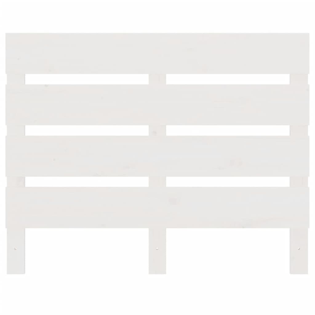 sengegærde 75x3x80 cm massivt fyrretræ hvid