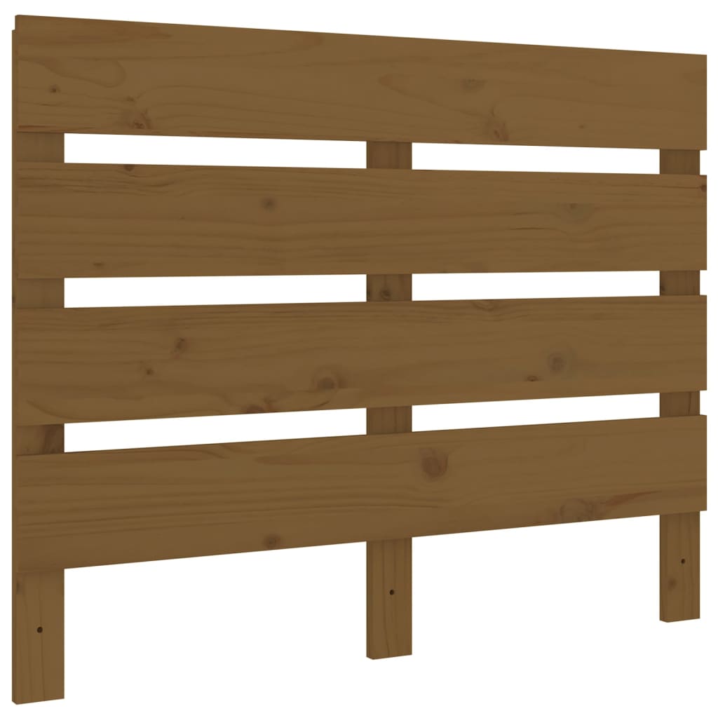 sengegærde 75x3x80 cm massivt fyrretræ gyldenbrun