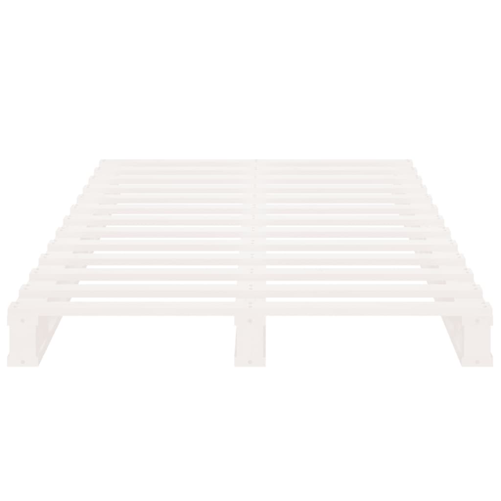 palleseng 90x200 cm massivt fyrretræ hvid