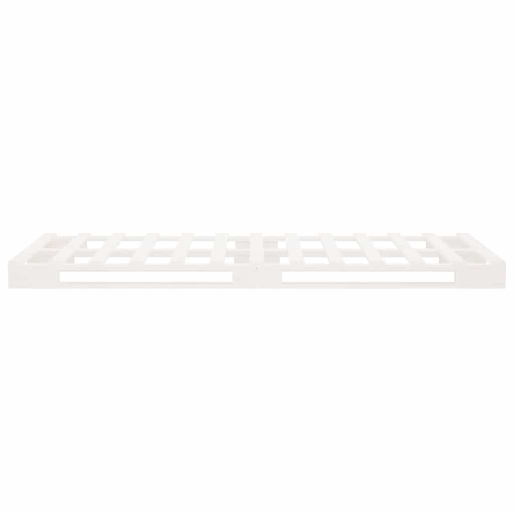 palleseng 100x200 cm massivt fyrretræ hvid