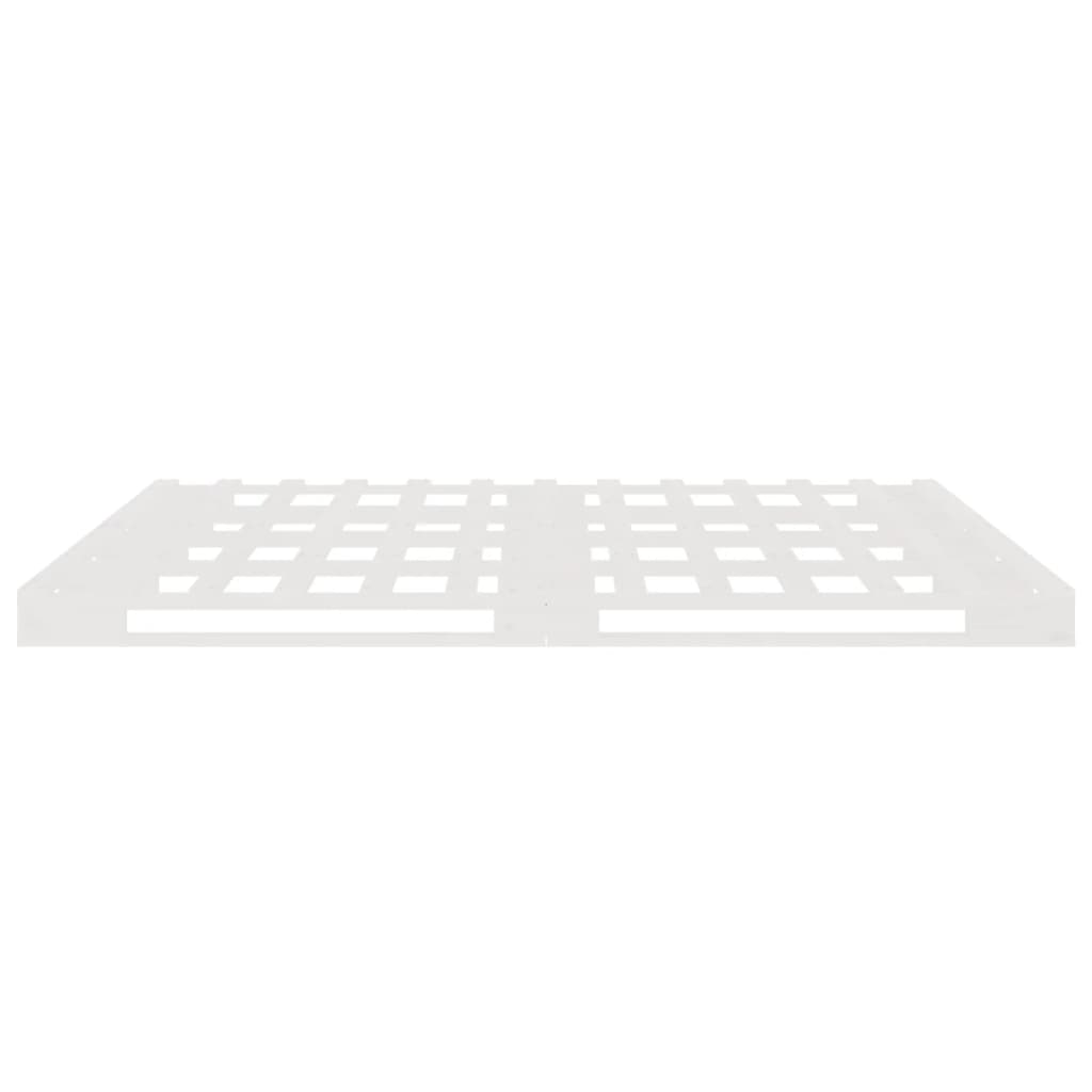 palleseng 140x200 cm massivt fyrretræ hvid