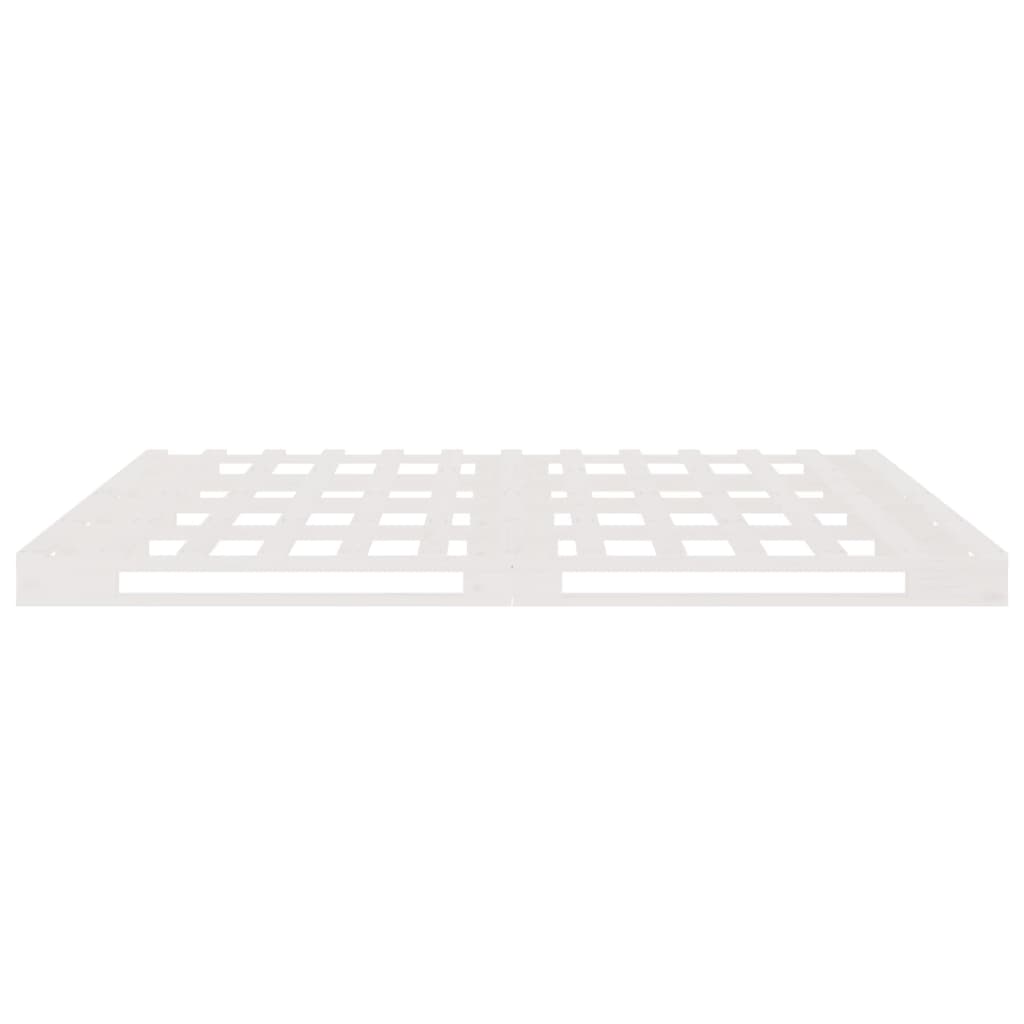 palleseng 160x200 cm massivt fyrretræ hvid