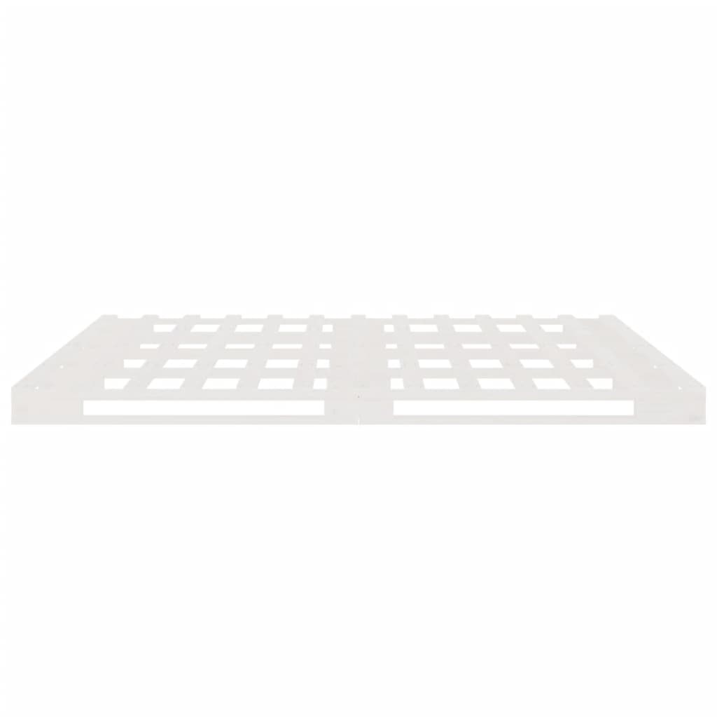 palleseng 200x200 cm massivt fyrretræ hvid