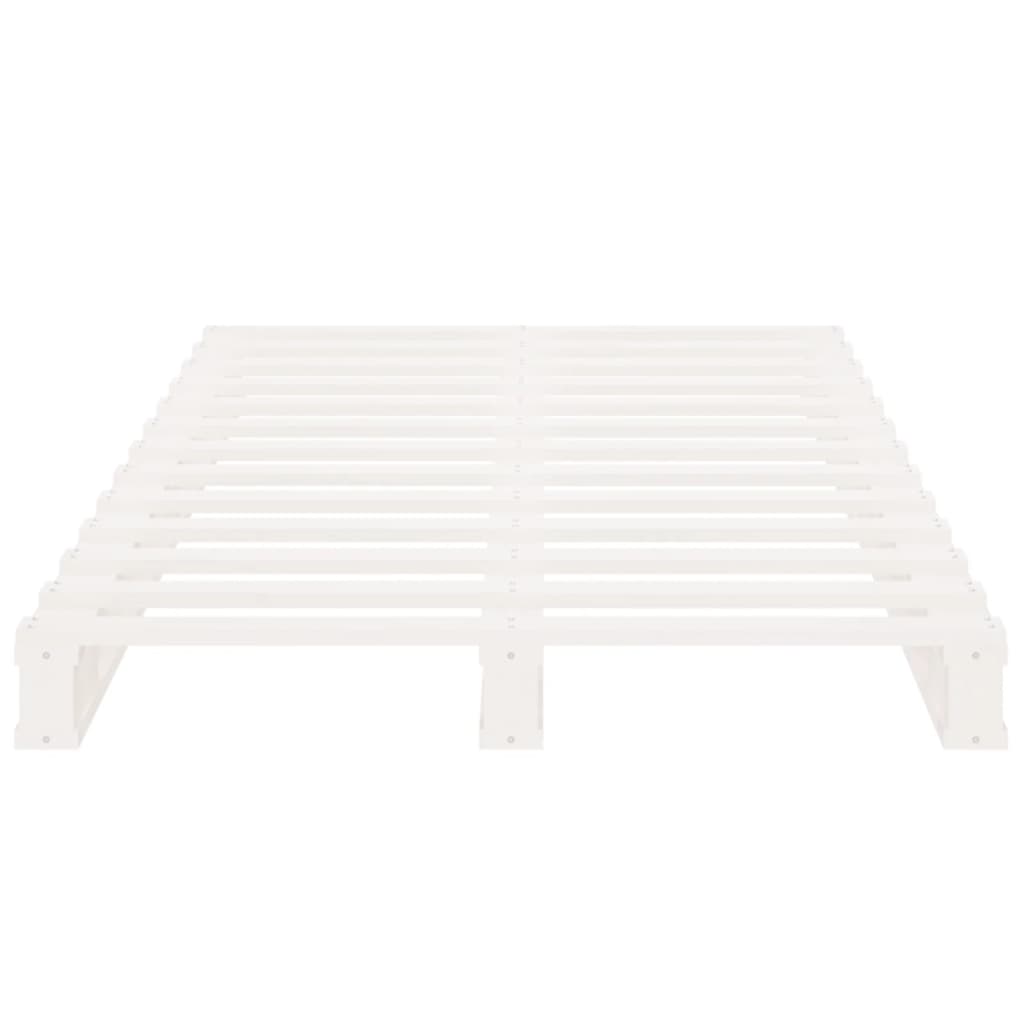 palleseng 75x190 cm Small Single massivt fyrretræ hvid