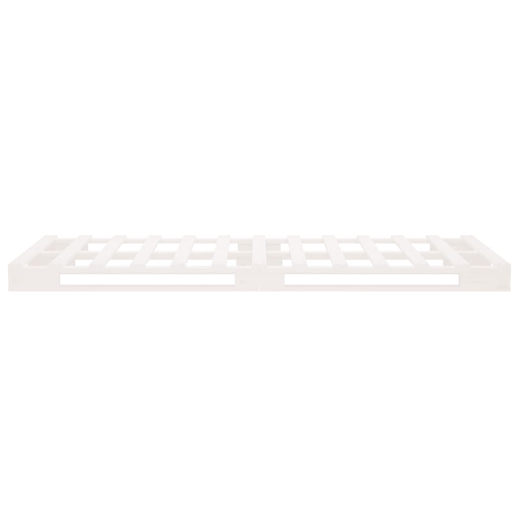 palleseng 75x190 cm Small Single massivt fyrretræ hvid