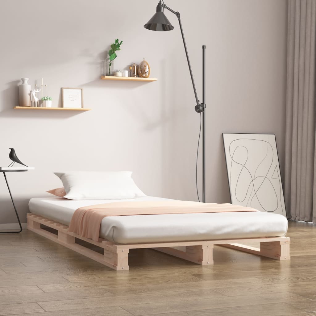 palleseng 90x190 cm Single massivt fyrretræ