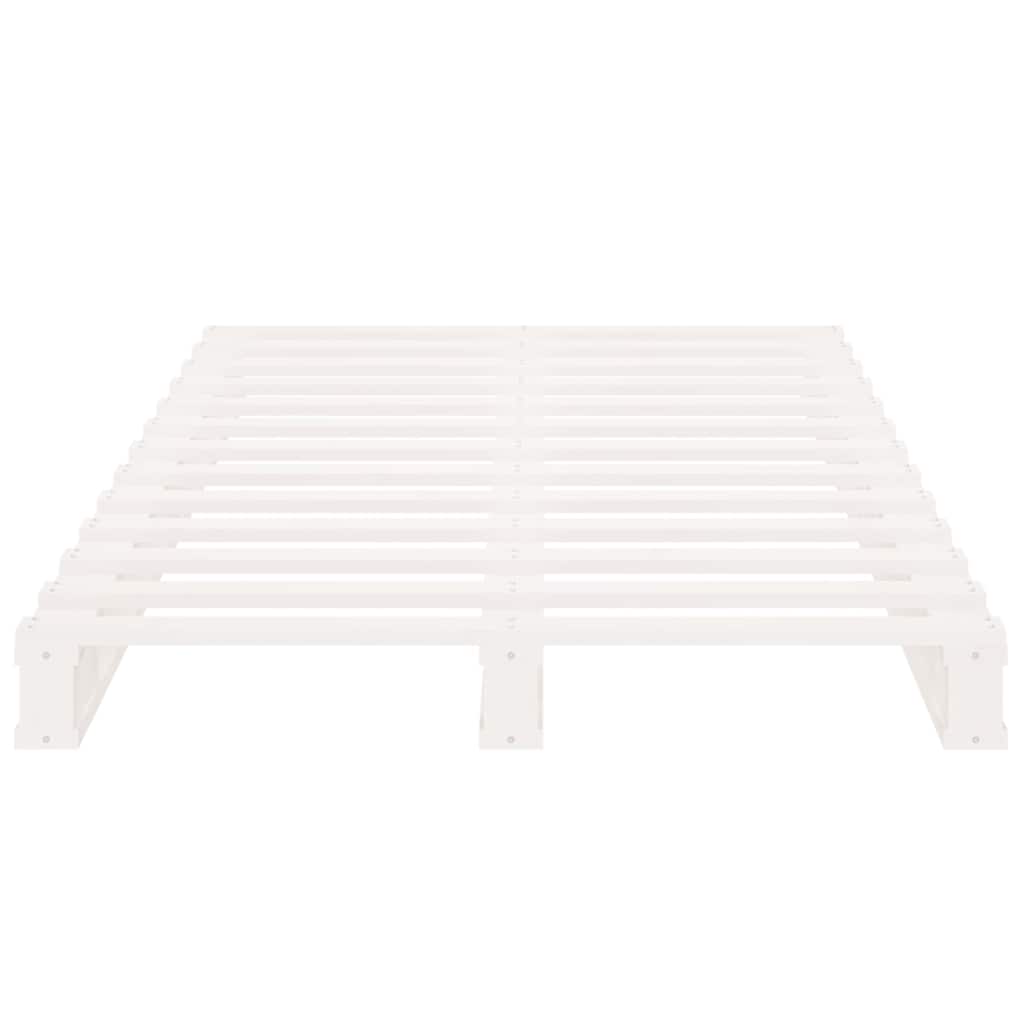 palleseng 90x190 cm Single massivt fyrretræ hvid