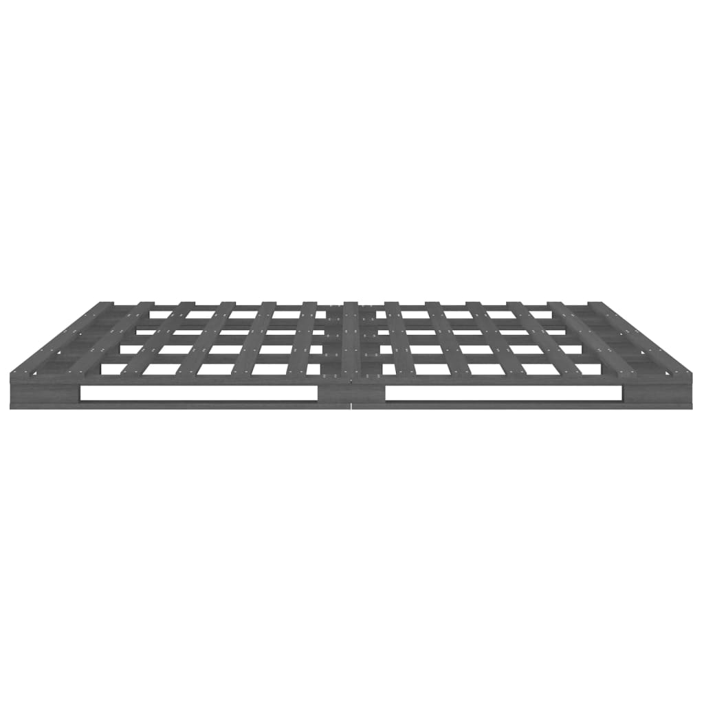 palleseng 120x190 cm Small Double massivt fyrretræ grå